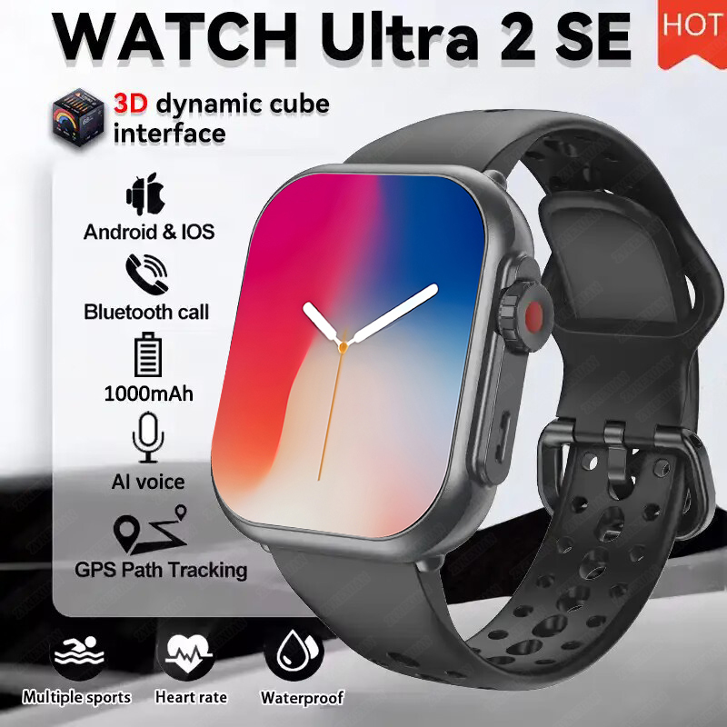 Smartwatch Watches For Women With Gps - Horloge Ultra K62 Mannen Vrouwen 1000mAh