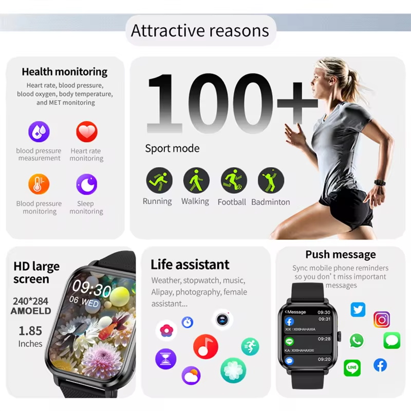 2026 Nieuwe High-end Sport Fit - Smartwatch Watches For Women With Gps recensie en prijs