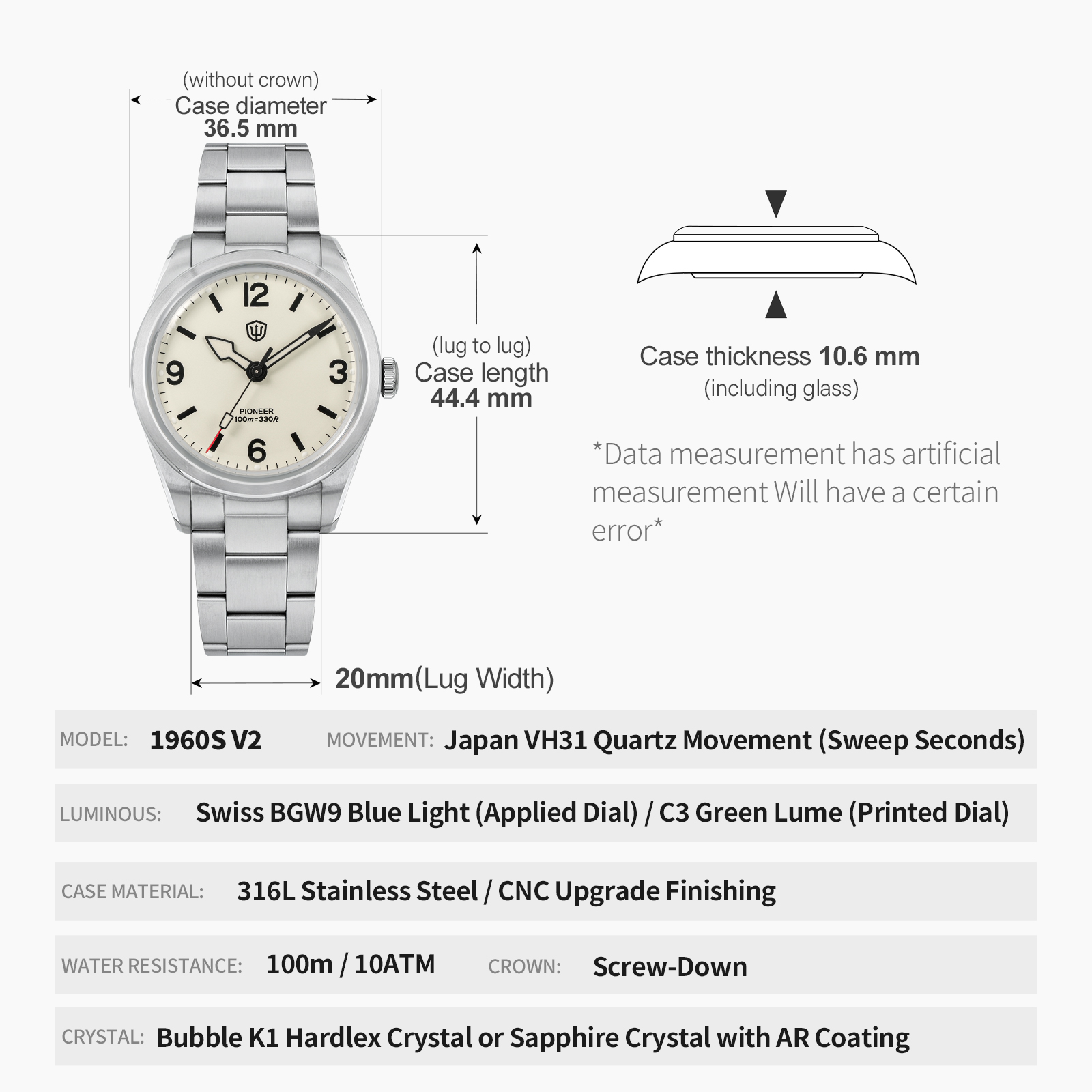Watchdives WD1960S V2 Vintage  - Watches Ladies Smartwatch recensie en prijs